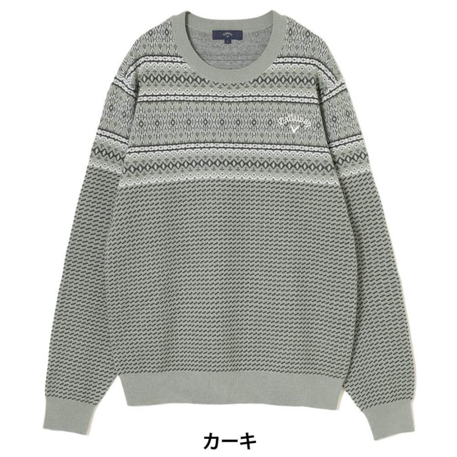 Callaway（キャロウェイ） セール♪ メンズ ノルディック柄 長袖