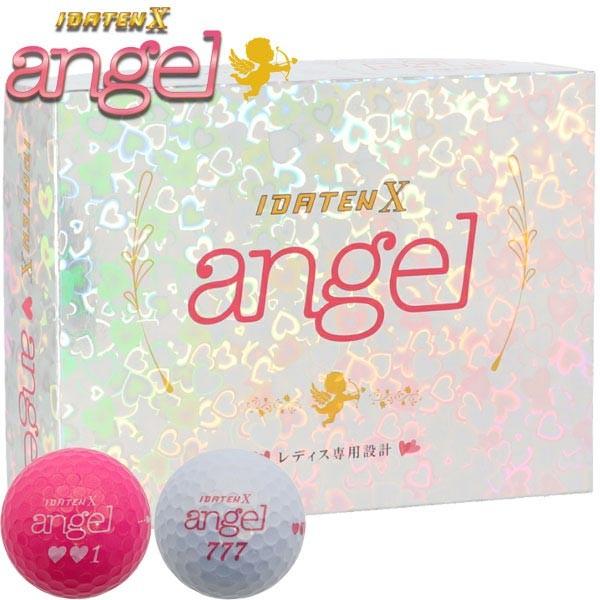 レディース 韋駄天X エンジェル IDATEN X angel 女性用超高反発 ゴルフボール 1ダース 12球入り ルール不適合 2020年モデル 有賀園 ゴルフ｜arigaen