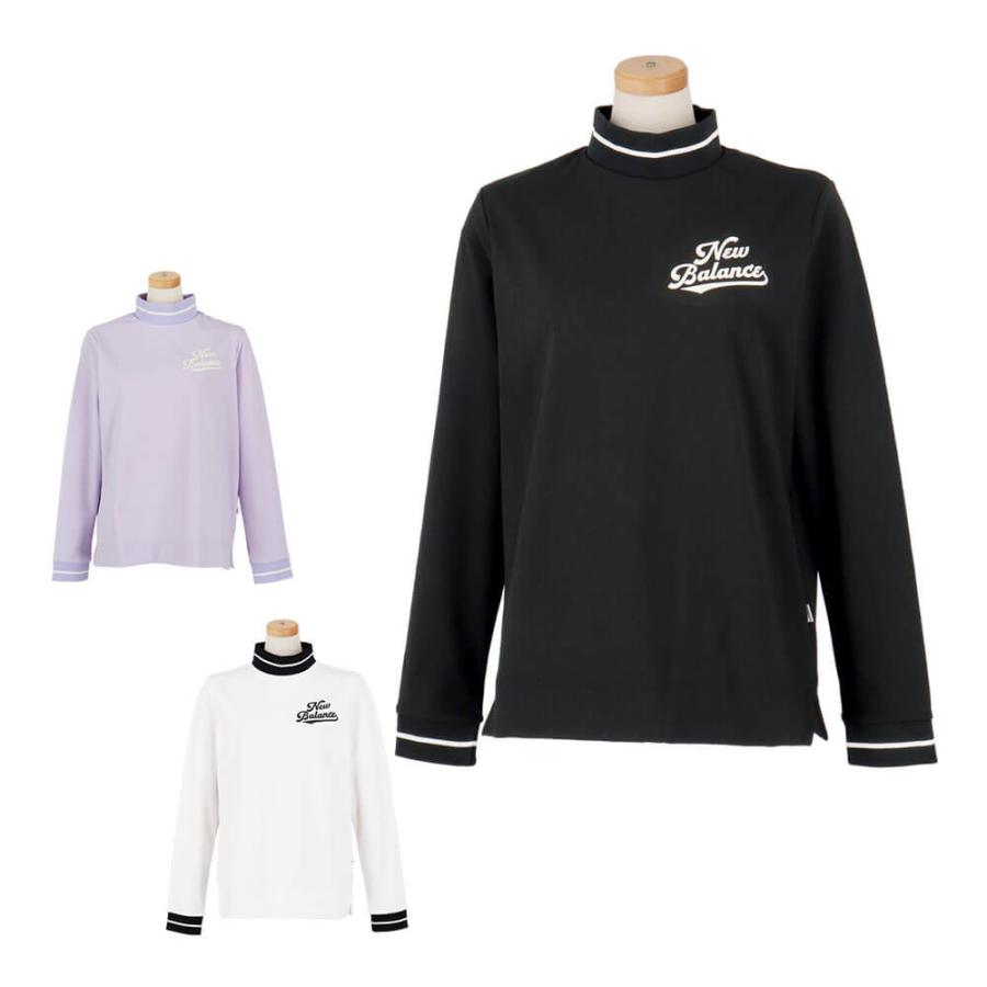 ゴルフウェア　ニューバランス レディース スムース両面ピーチ 長袖 モックネック シャツ 012-5267508 [2025年秋冬モデル] New Balance（ニューバランス） セール♪ レディース スムース両面