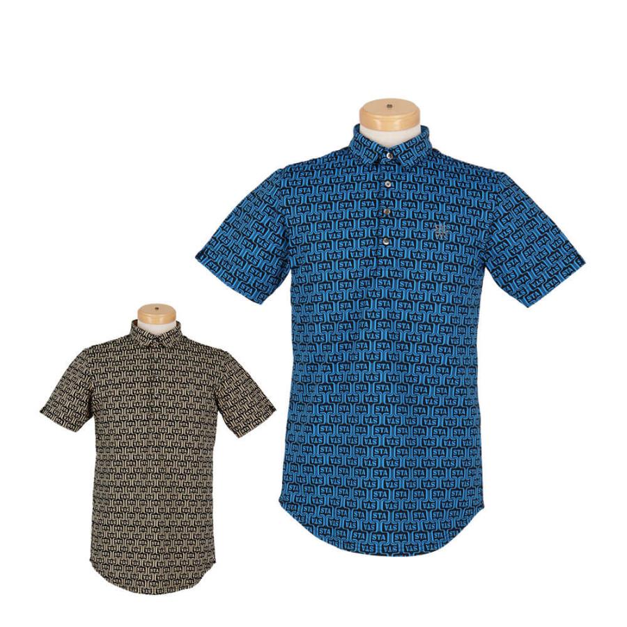 セントアンドリュース ドビーメッシュ ニューウェーブ柄ポロシャツ 【新品】 St ANDREWS セール♪ セントアンドリュース メンズ ドビー