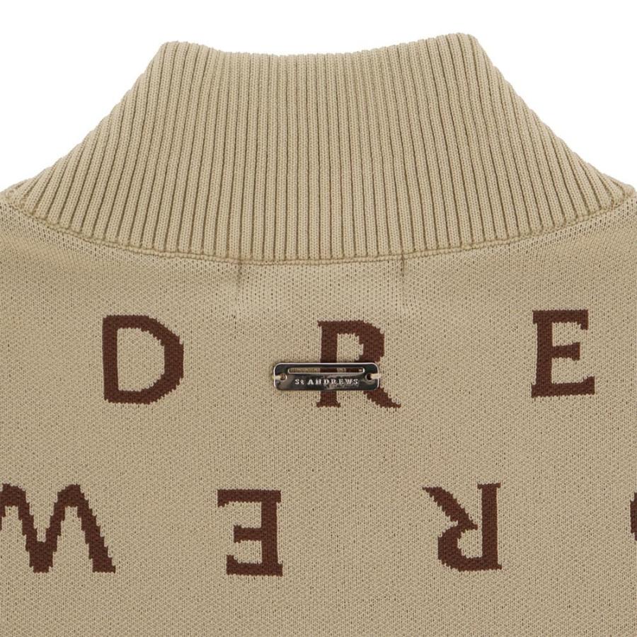 St ANDREWS セール♪ セントアンドリュース メンズ ロゴジャガード