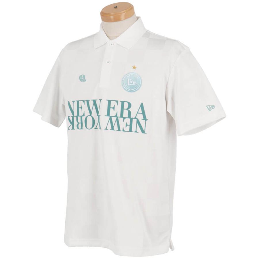 NEW ERA（ニューエラ） メンズ ロゴワッペン 半袖 ポロシャツ ゴルフ