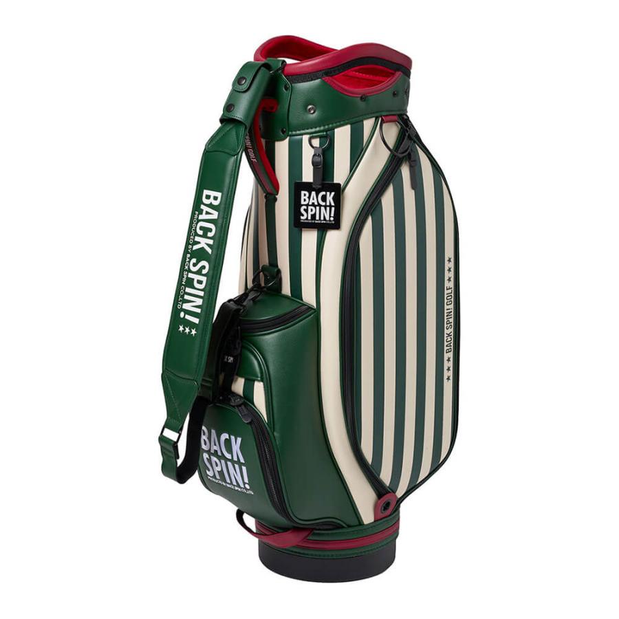 新作 2025年モデル バックスピンゴルフ ストライプ キャディバッグ