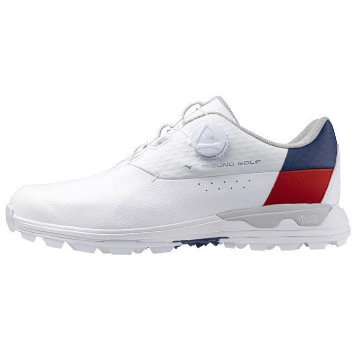 ミズノ ゴルフシューズ ウエーブハザード BOA メンズ 27 cm 3E 美品 ミズノ ウエーブ ハザード WG BOA 51GM2370 (ゴルフシューズ) 価格比較