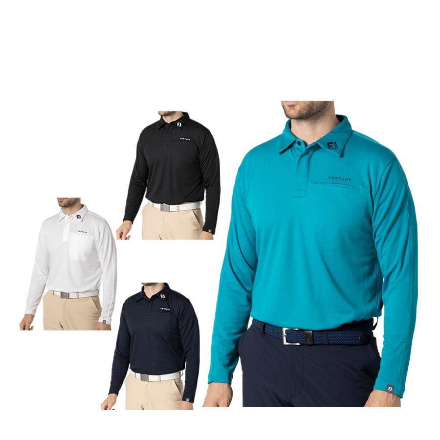 FootJoy（フットジョイ） メンズ フロントポケット 長袖 ポロシャツ FJ
