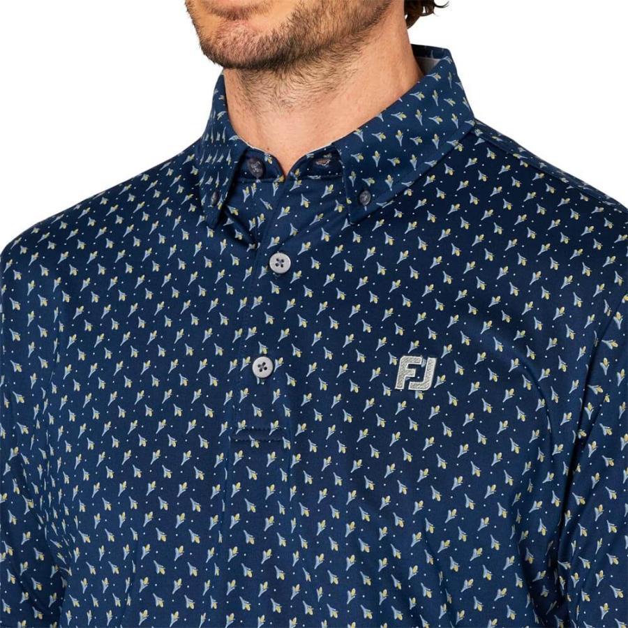 FootJoy（フットジョイ） 送料無料 メンズ つぼみ柄 半袖 ボタンダウン