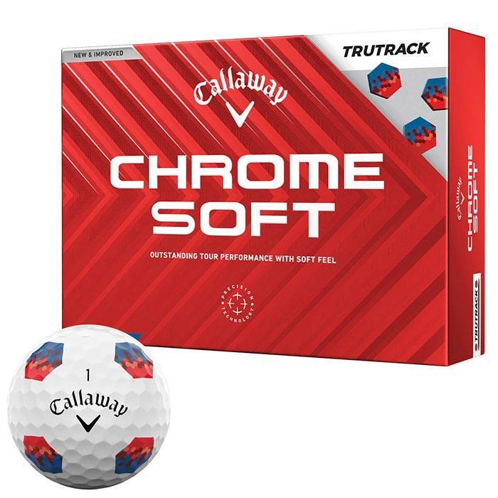 美品 キャロウェイ CHROME SOFT他 ロストボール 24球 Callaway（キャロウェイ） 2024年モデル CHROME SOFT TRUTRACK クロム