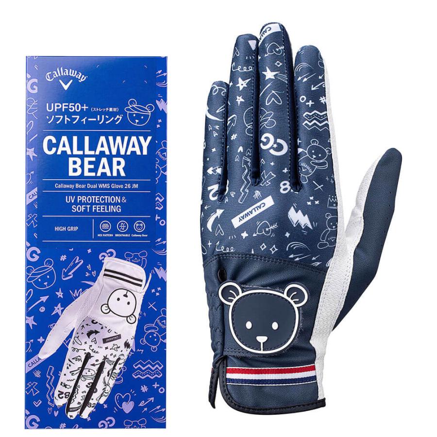 Callaway（キャロウェイ） 2026年モデル レディース BEAR DUAL WMS ベア デュアル 両手用 ゴルフグローブ 26 JM ...