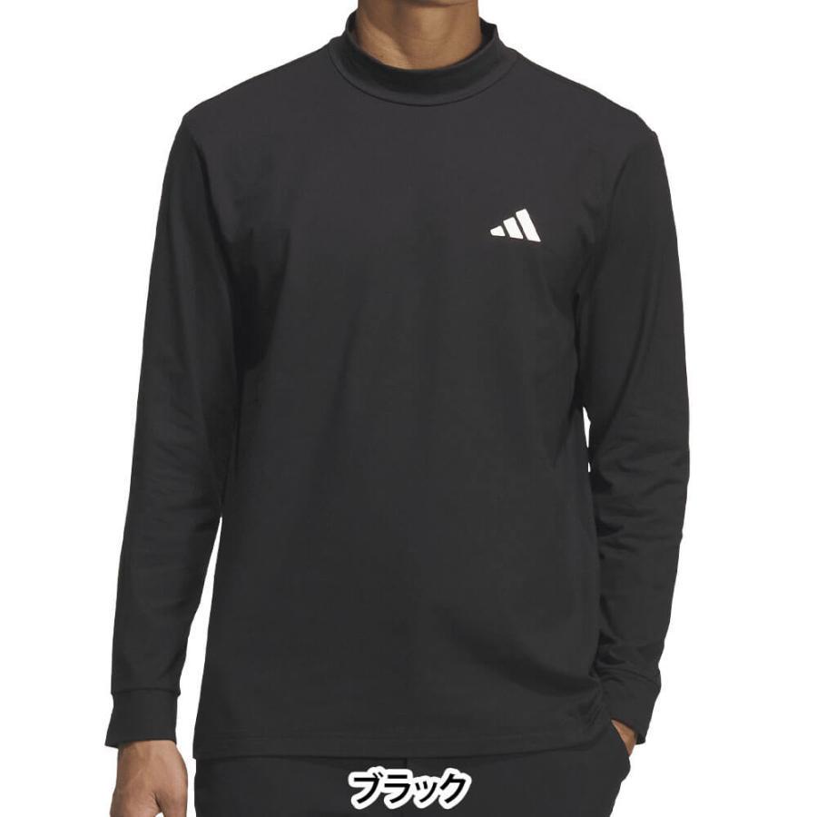【希少・完売品】　アディダスゴルフ　メンズ　ロゴモックネックシャツ　黒 adidas（アディダス） 送料無料 メンズ バックグラフィック 長袖