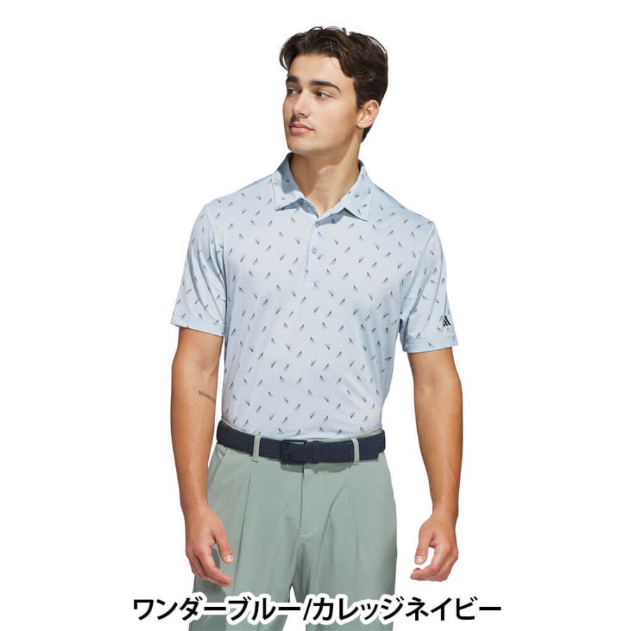 adidas（アディダス） 送料無料 メンズ メッシュ総柄 半袖 ポロシャツ