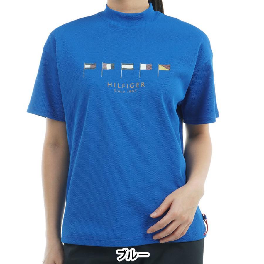 ゴルフウェア　トミー ヒルフィガー ゴルフ レディース マルチフラッグ リラックス 半袖 モックネックシャツ THLA501 [2025年春夏モデル] TOMMY HILFIGER（トミー・ヒルフィガー） 送料無料 トミー
