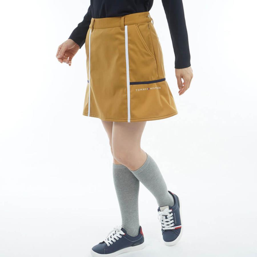 新品★トミーヒルフィガーゴルフ★ウィンドプルーフミニスカート裏起毛ボア★キャメル TOMMY HILFIGER（トミー・ヒルフィガー） 送料無料 トミー