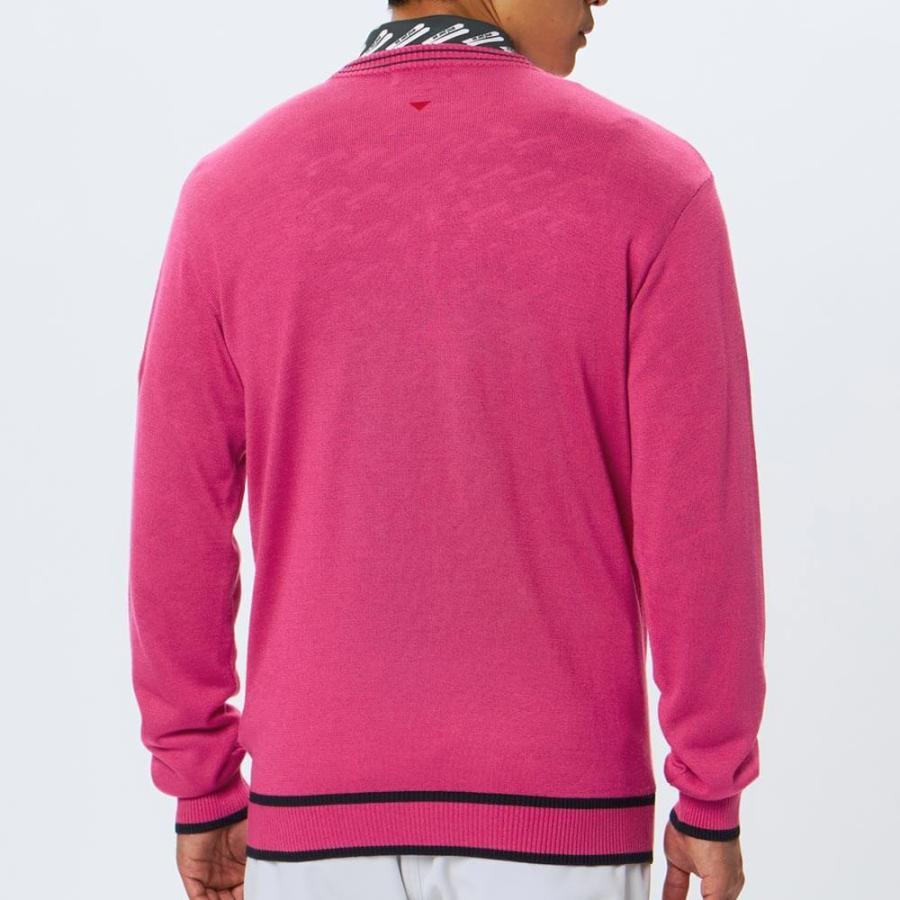 and per se 送料無料 アンパスィ メンズ ロゴデザイン 長袖 クルー