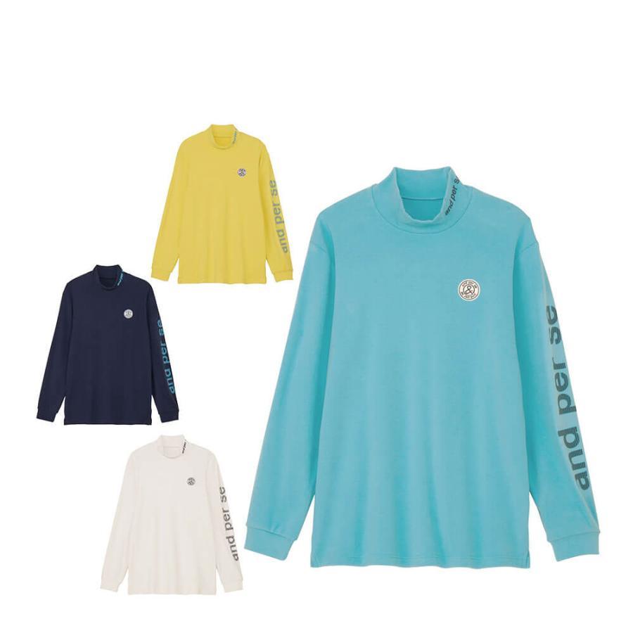 新品 アンパスィ/and per se ゴルフ　秋冬 長袖ハイネックシャツ/LL and per se 20％OFFセール！ アンパスィ ゴルフ 2024秋冬新作 メンズ