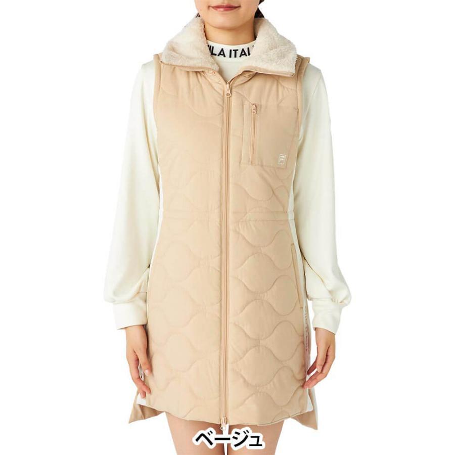 FILA（フィラ） 送料無料 レディース 中綿 ノースリーブ フルジップ