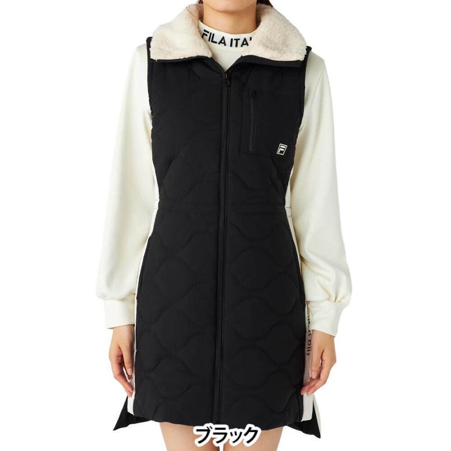 FILA（フィラ） 送料無料 レディース 中綿 ノースリーブ フルジップ