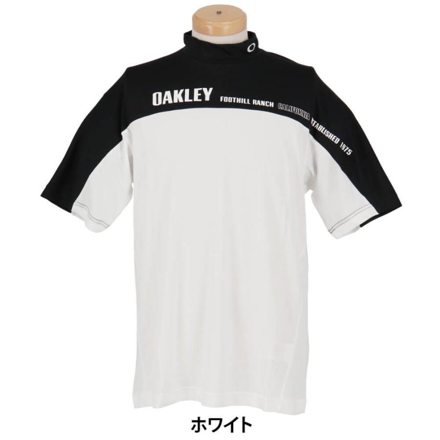 オークリー ゴルフ 半袖 モックネック ウェア ホワイト Mサイズ OAKLEY（オークリー） 送料無料 メンズ LASTING COOL BLOCK 半袖
