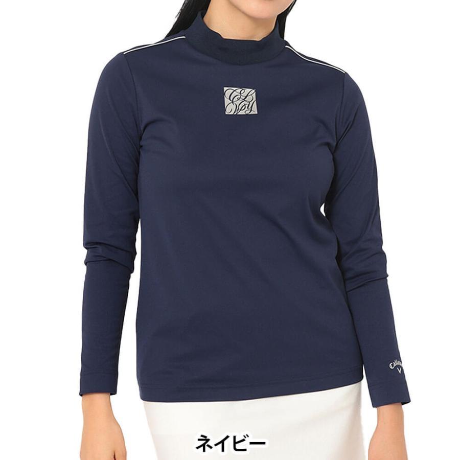 【極美品】キャロウェイゴルフ　モックネックワンピース　ネイビー　L 極美品】キャロウェイゴルフ モックネックワンピース ネイビー L