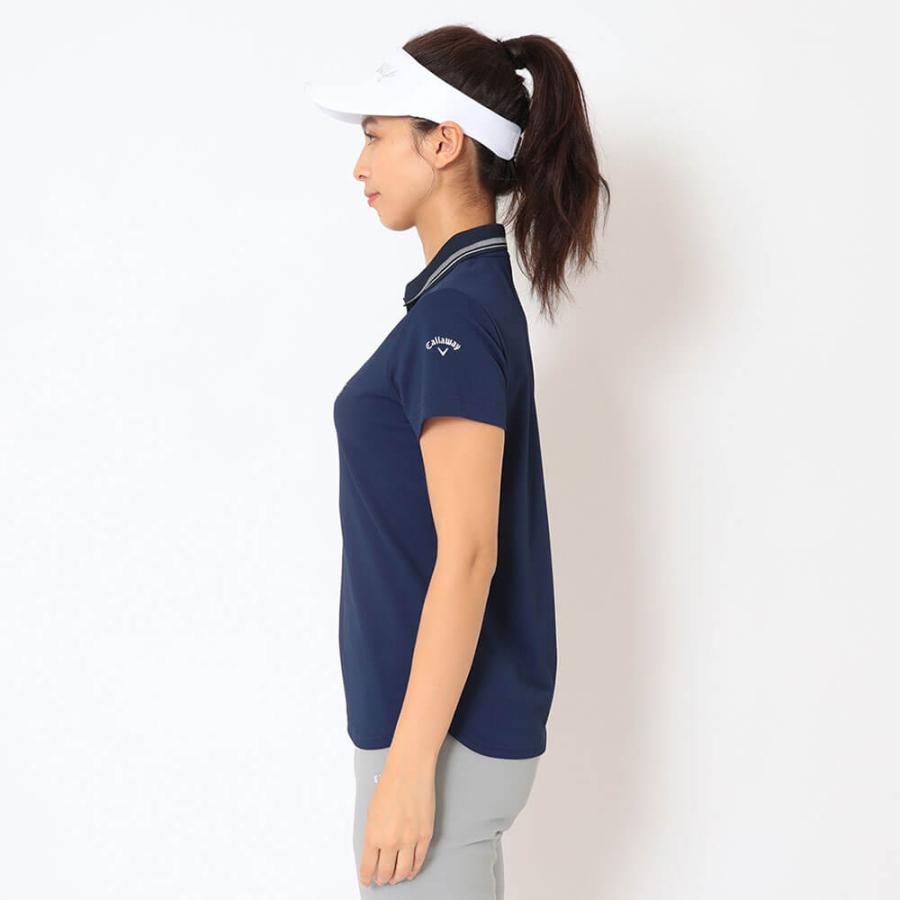 26ジーフォア ゴルフ ウェア レディース Tシャツ トップス 半袖夏 Callaway（キャロウェイ） 送料無料 レディース 鹿の子 半袖