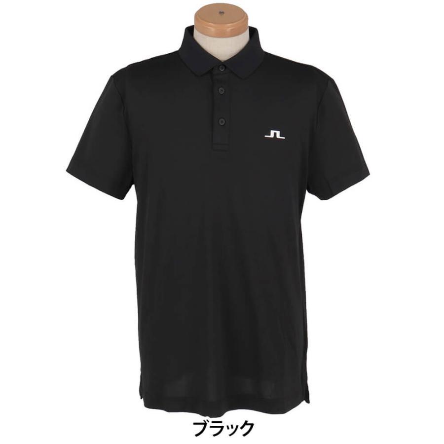 送料無料 Jリンドバーグ メンズ ロゴデザイン ストレッチ 半袖 ポロシャツ 071-23343 ゴルフウェア 2025年春夏モデル