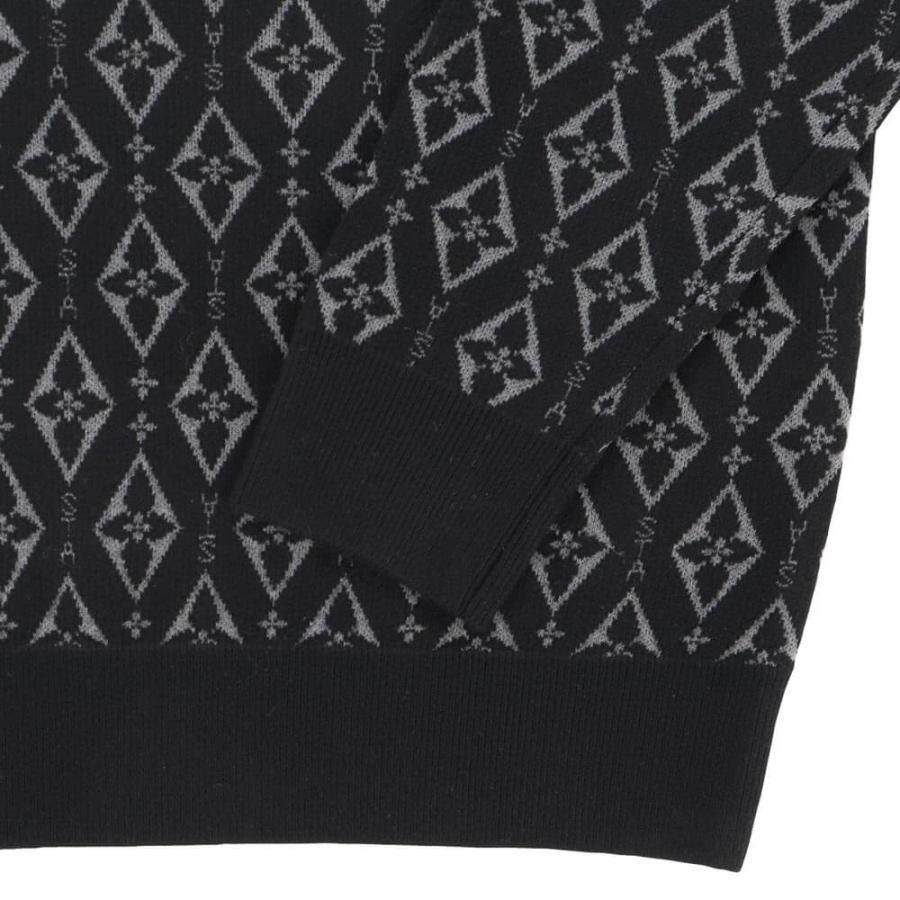 ゴルフウェア　セントアンドリュース メンズ ダイヤロゴジャガード 長袖 クルーネック ニット プルオーバー 042-5270153 [2025年秋冬モデル] St ANDREWS 送料無料 セントアンドリュース メンズ ダイヤロゴ