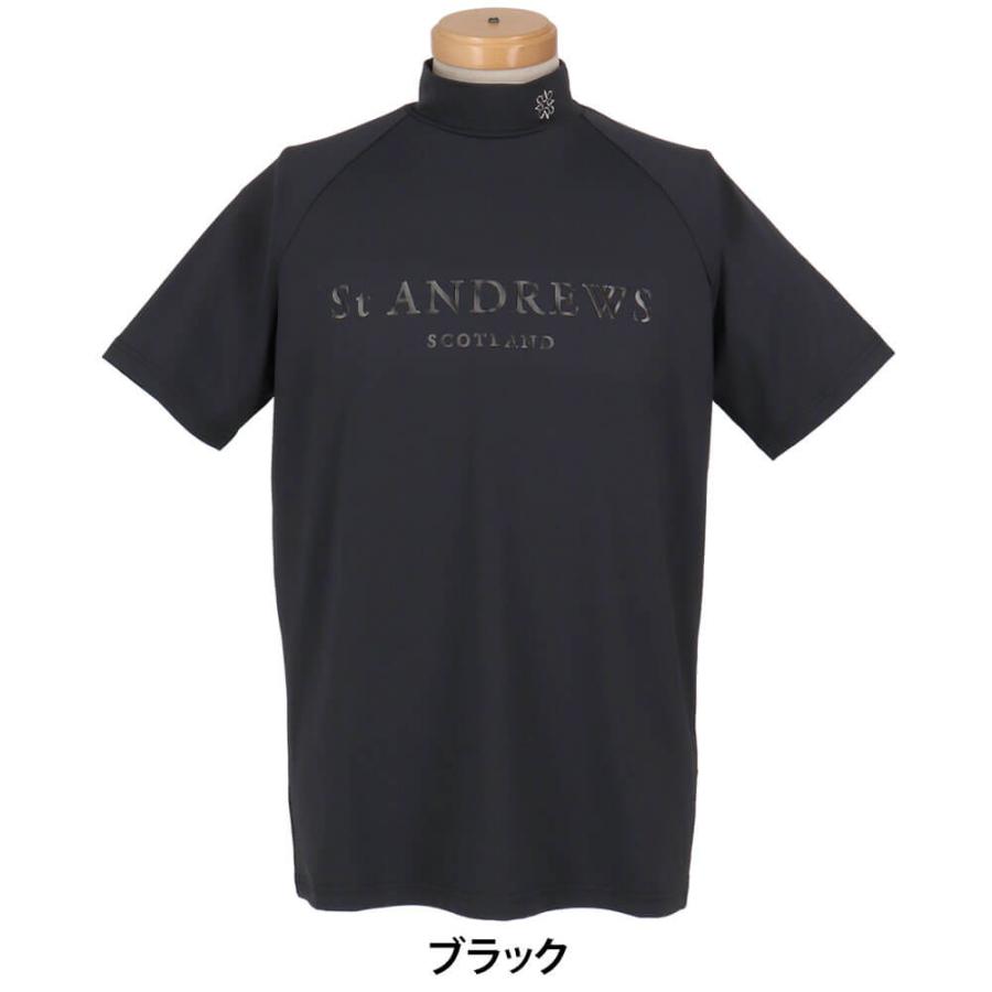セント・アンドリュース 半袖 ハイネックシャツ ストレッチ ベア天LL St ANDREWS 送料無料 セントアンドリュース メンズ ベア天竺 半袖