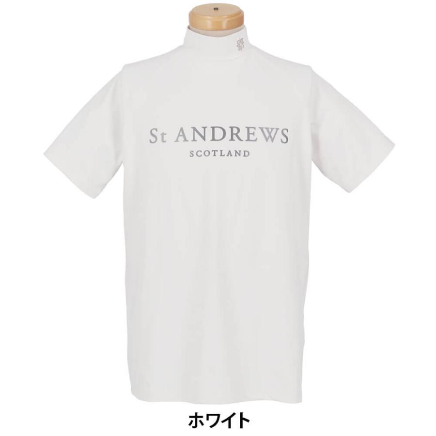 セント・アンドリュース 半袖 ハイネックシャツ ストレッチ ベア天LL St ANDREWS 送料無料 セントアンドリュース メンズ ベア天竺 半袖