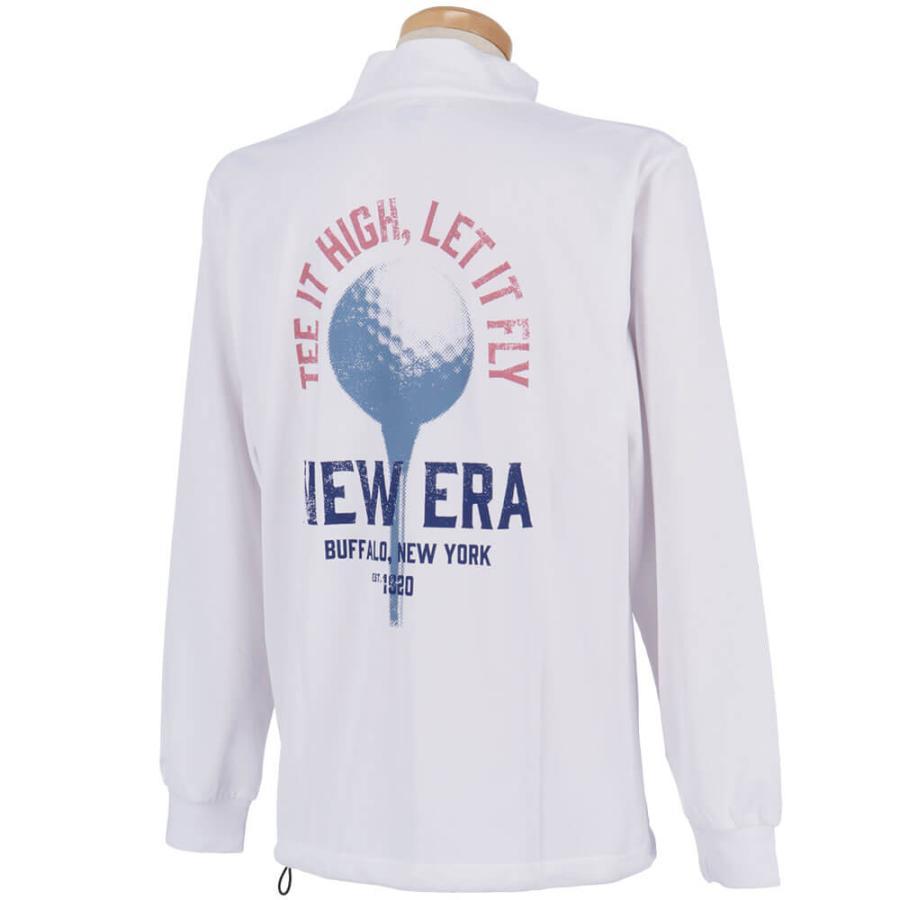 ⭐️送料無料⭐️ニューエラ ハイネック シャツ NEW ERA（ニューエラ） 送料無料 メンズ 鹿の子 バックプリント 長袖