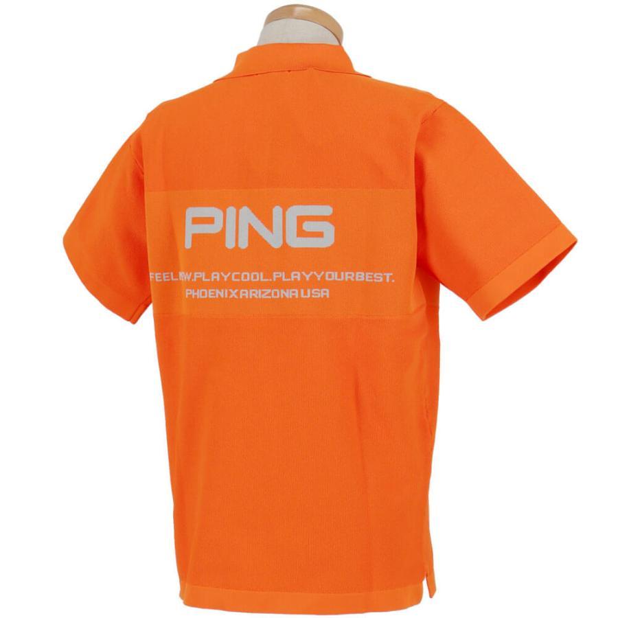 PING（ピン） 送料無料 ピンゴルフ メンズ カノコ編み 半袖 ニット