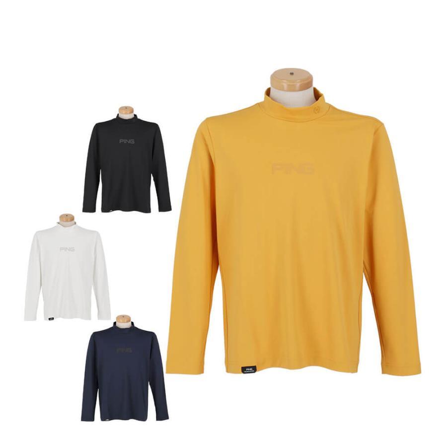ゴルフウェア　ピンゴルフ メンズ トリコット 長袖 ハイネック シャツ 621-5266001 [2025年秋冬モデル] PING（ピン） 送料無料 ピンゴルフ メンズ トリコット 長袖 ハイネック