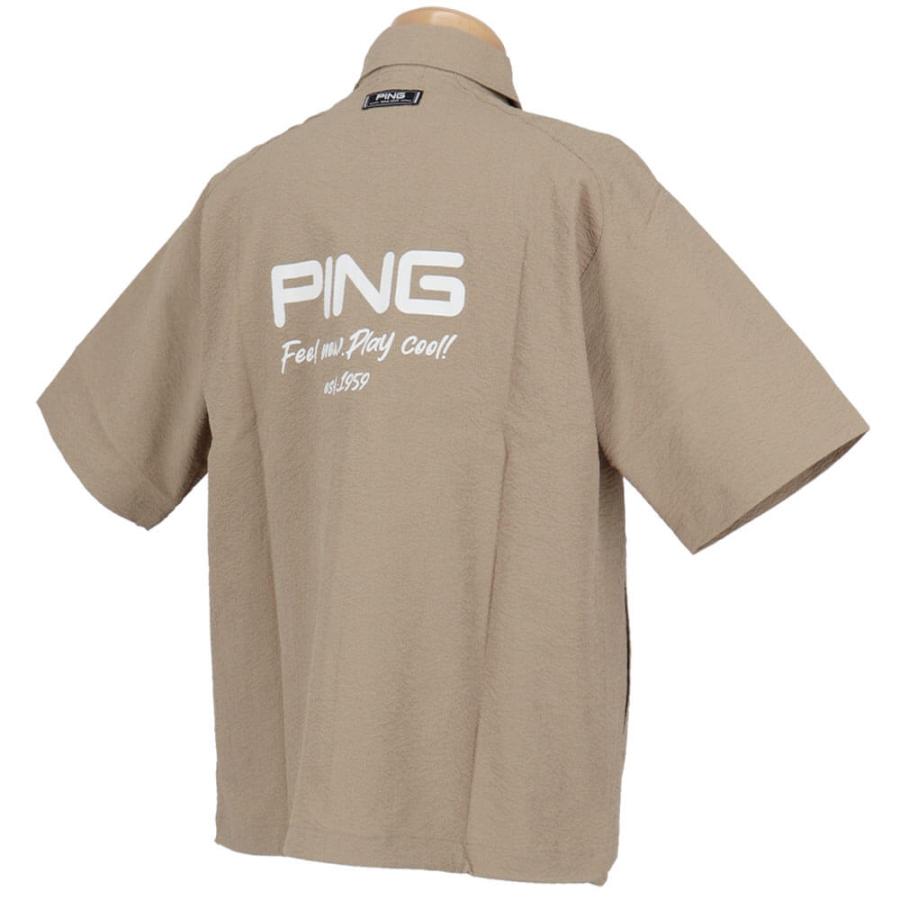 PING（ピン） 送料無料 ピンゴルフ メンズ シアサッカー 半袖