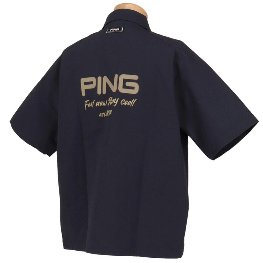 PING（ピン） 送料無料 ピンゴルフ メンズ シアサッカー 半袖