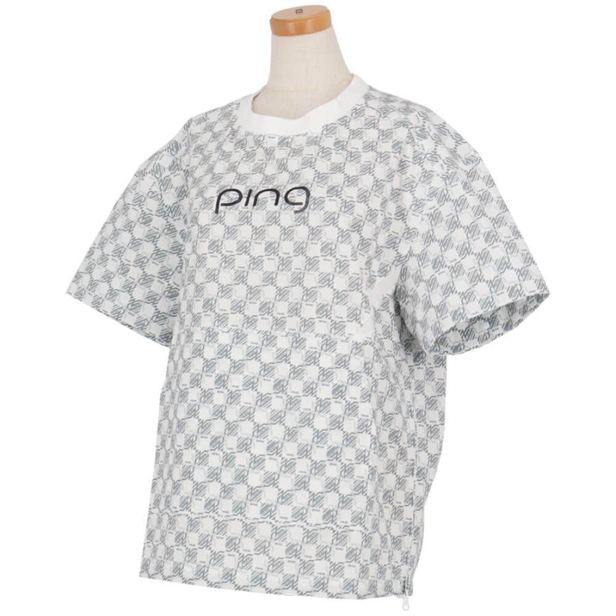 【早い者勝ち‼️】新品 ピンゴルフ レディース 上下 セットアップ L 総柄 PING（ピン） レディース ゴルフ セットアップ ニットジャカード 622