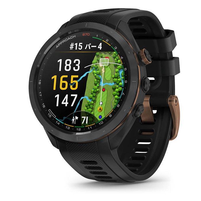 【美品】GARMIN APPROACH S70 47mmブラック即発送 GARMIN（ガーミン） 送料無料 2024年モデル Approach アプローチ S70