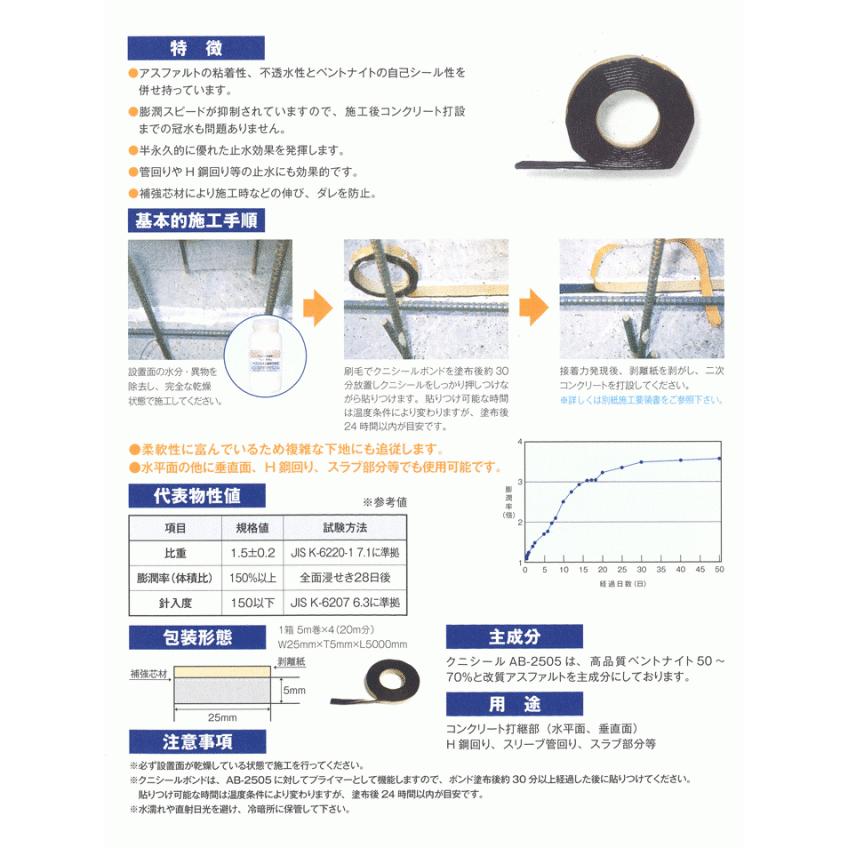 クニミネ工業(株) クニシール AB-2505 (5m×4本入/箱) : ARIGATO