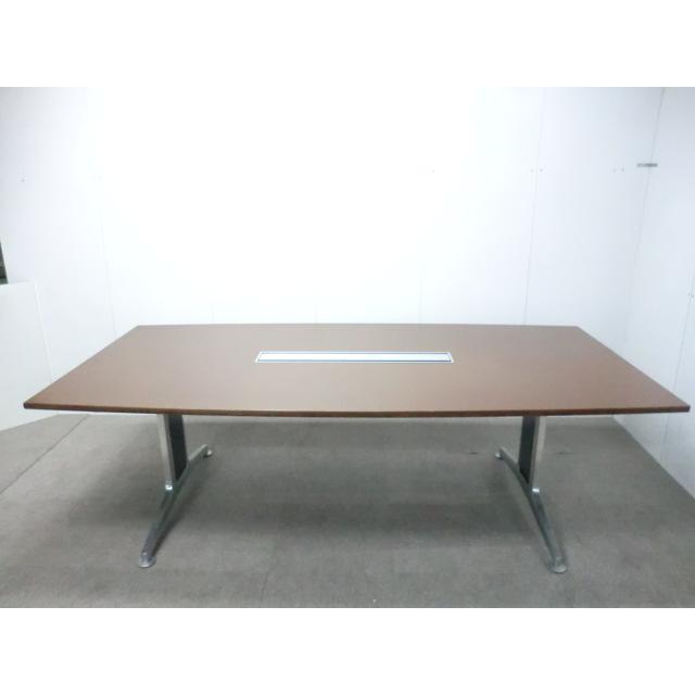 コクヨ / 木目調 【中古】 大会議テーブル 幅：2400 奥行：1200 高さ 