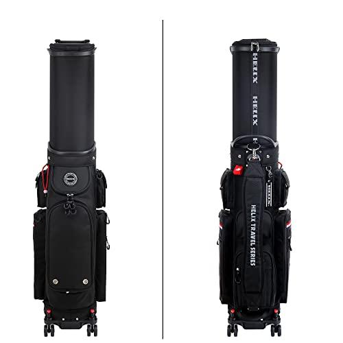 本日価格！！ HELIX ホイール付きゴルフバッグ ゴルフバッグキャリー 電車移動も楽々 【MYK1769267280】(61806円)