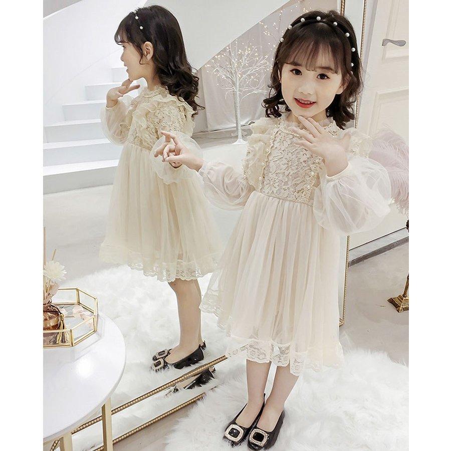 高知インター店 秋着 女の子 キッズ ワンピース 子供服 超人気 春秋 女の子 子供ドレス ワンピース 子供服 長袖 可愛い おしゃれ カジュアル 結婚式 ジュニア 韓国子供服 子供ドレス 白 膝丈 レースワンピース 子ども服 Www Solidarite Numerique Fr