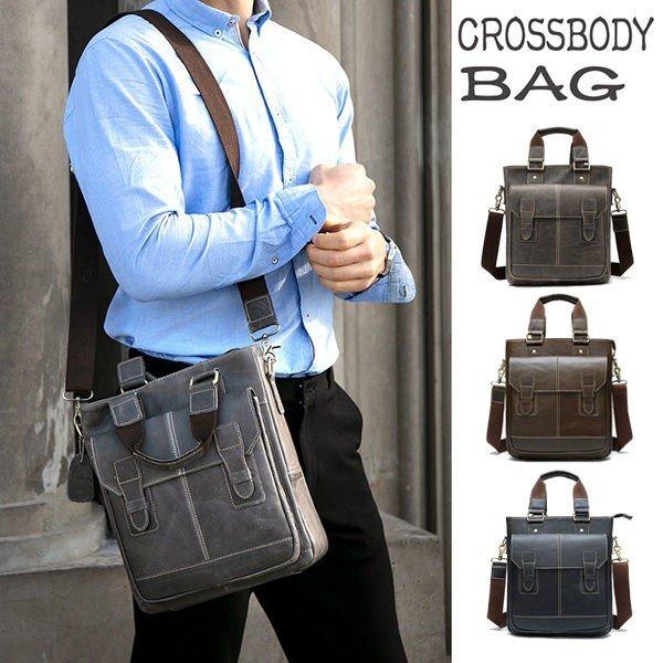 日本最級 革 斜めがけバッグ ショルダーバッグ メンズ 革バッグ メッセンジャーバッ ショルダーバッグ メンズ 本革バッグ 牛革 40代 30代 代 通勤 大容量 リアルレザー 縦型 メッセンジャーバッグ レトロ風 バッグ Www Solidarite Numerique Fr