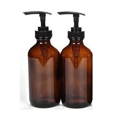 2本セット 遮光瓶 アンバーガラスボトル 236ml ポンプ ミニじょうご付き 茶色瓶 ガラス容器 詰め替えボトル Viva Amber8oz 2set Pump Starry Party 通販 Yahoo ショッピング