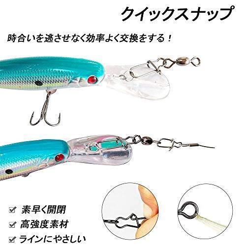釣り サルカン スイベル スナップ スナップ付スイベル ルアースナップ インタースナップ付クレンスイベル ヨリ戻し 210本 24 77lb S Arika 通販 Yahoo ショッピング