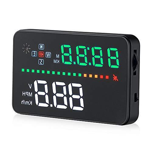 ヘッドアップディスプレイ 九時半 3 5インチ Hud A3 ユニバーサル Gps マルチカラー スクリーン スピード メーター 時計表示 S Arika 通販 Yahoo ショッピング