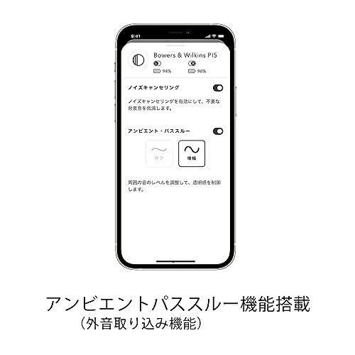 Bowers & Wilkins True Sound 完全ワイヤレス・インイヤーヘッドホン チャコール PI5/C True