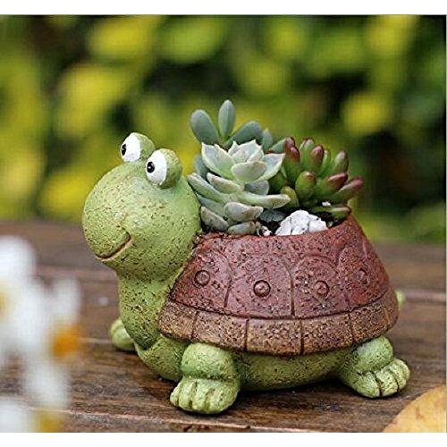 Youfui 可愛い 動物 植木鉢 プランターデザイン小物 フラワーポット おしゃれ 多肉植物 寄せ植え 鉢 Turtle Wp4cxlds 花 ガーデニング Editorialdismes Com