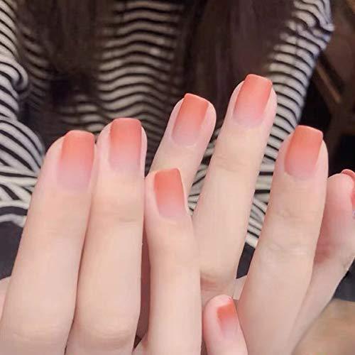 Sifashion Ins 人気の 24pcs ネイルチップ 可愛い優雅ネイル すりガラス ゆめかわいいネイル グラデーションネイル S Arika 通販 Yahoo ショッピング