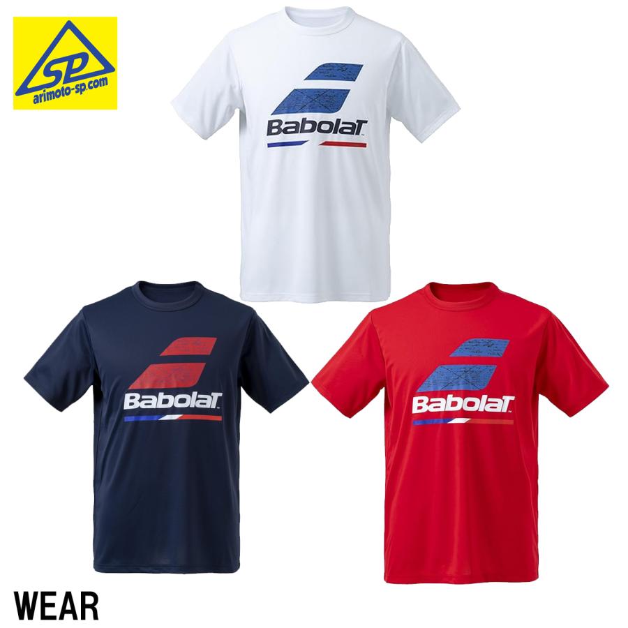 バボラ ユニセックス ドライTシャツ 半袖Tシャツ　BUG4512B　 | Babolat