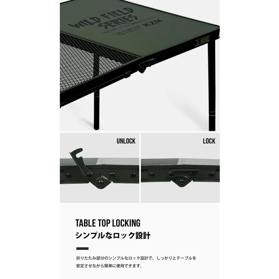 KZM OUTDOOR KZM アウトドア ワイルドフィールド2折りたたみテーブル 折りたたみ 3段階 コンパクト 収納 アウトドア キャンプ 収納袋 オリーブカーキ k23t3u05 |  | 08