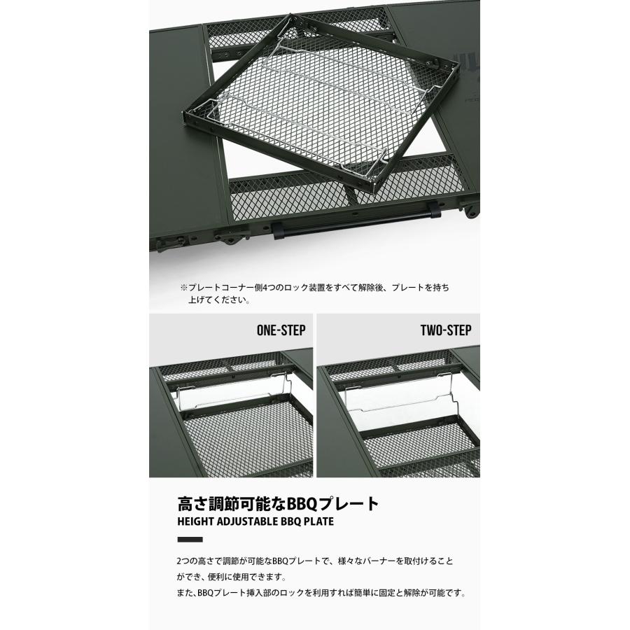 KZM OUTDOOR  アウトドア ワイルドフィールド 3折りたたみBBQテーブル コンパクト 収納袋 オリーブカーキ 便利 イベント 夏 フェス レジャー テーブル k23t3u07 |  | 10