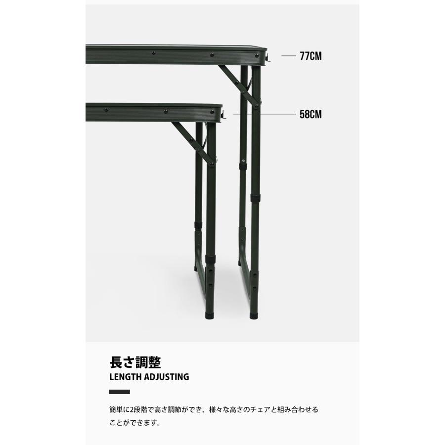 KZM OUTDOOR KZM アウトドア ワイルドフィールドキャビネットキッチンテーブル 折りたたみ コンパクト アウトドア キャンプ 収納袋 オリーブカーキ  k23t3u08 |  | 07