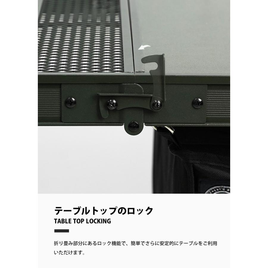 KZM OUTDOOR KZM アウトドア ワイルドフィールドキャビネットキッチンテーブル 折りたたみ コンパクト アウトドア キャンプ 収納袋 オリーブカーキ  k23t3u08 |  | 09